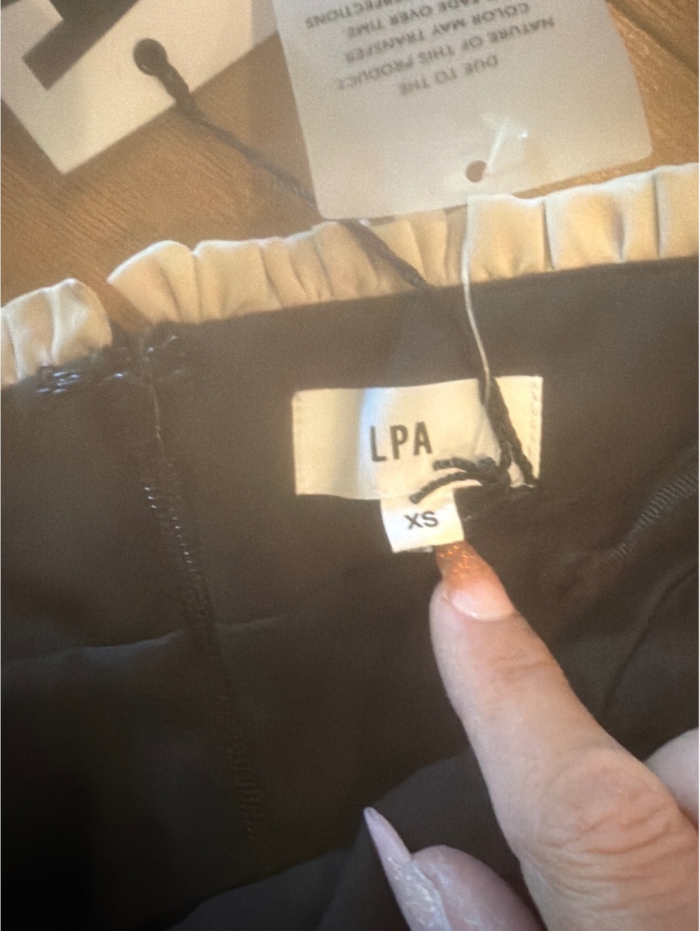 Lauretta Corset Top in Black And Champagne $189 LPA - Picture 5 of 6
